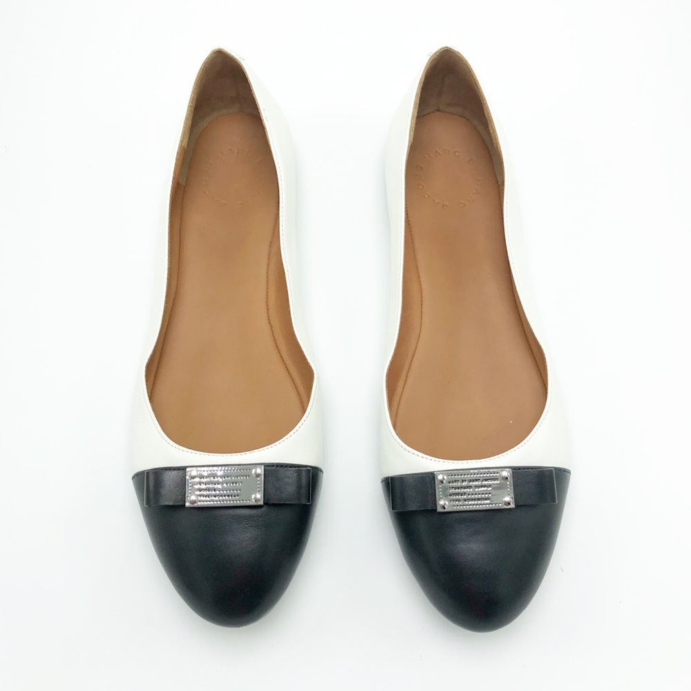 NWOB Marc by Marc Jacobs Size 8 black and white Ballerina Ballet Flats